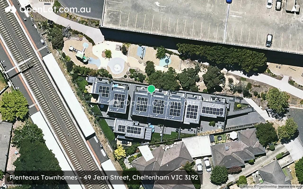 Satellite image for Plenteous Townhomes - 49 Jean Street, Cheltenham VIC 3192