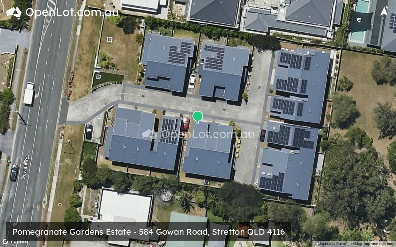 Satellite image for Pomegranate Gardens Estate - 584 Gowan Road, Stretton QLD 4116