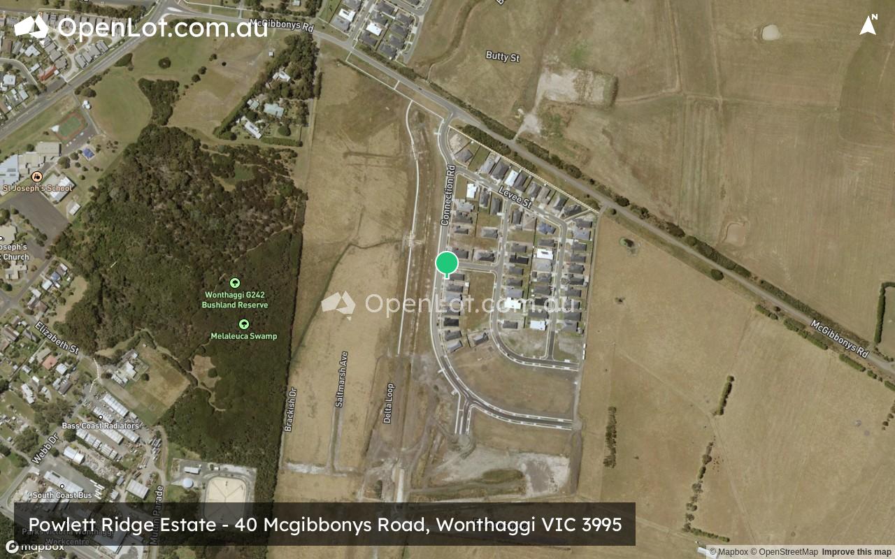 Satellite image for Powlett Ridge Estate - 40 Mcgibbonys Road, Wonthaggi VIC 3995