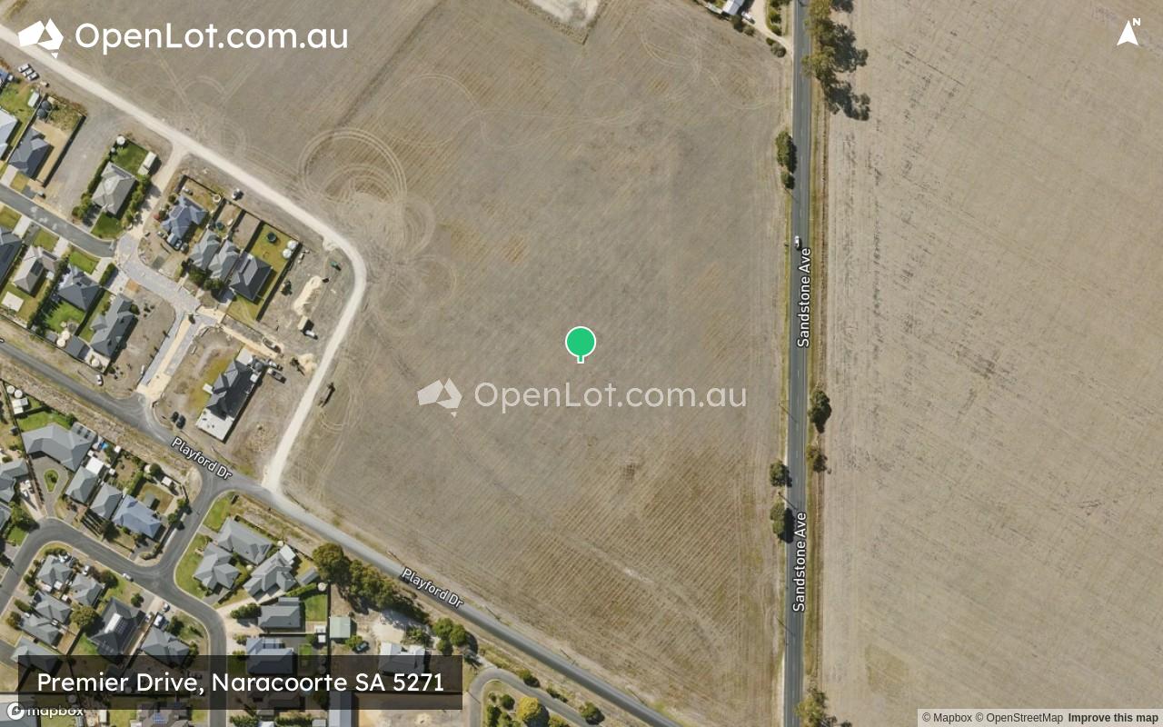 Satellite image for Premier Drive, Naracoorte SA 5271