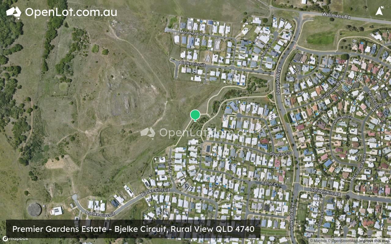Satellite image for Premier Gardens Estate - Bjelke Circuit, Rural View QLD 4740