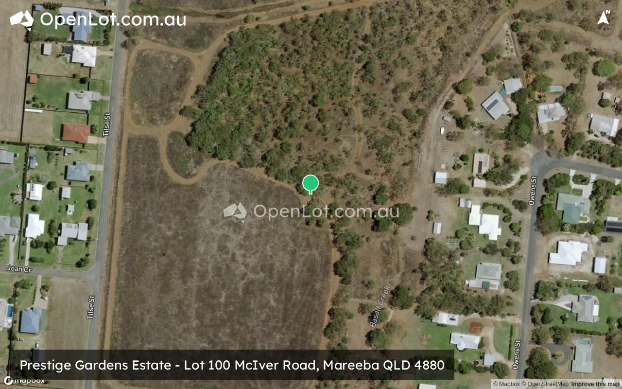 Satellite image for Prestige Gardens Estate - Lot 100 McIver Road, Mareeba QLD 4880