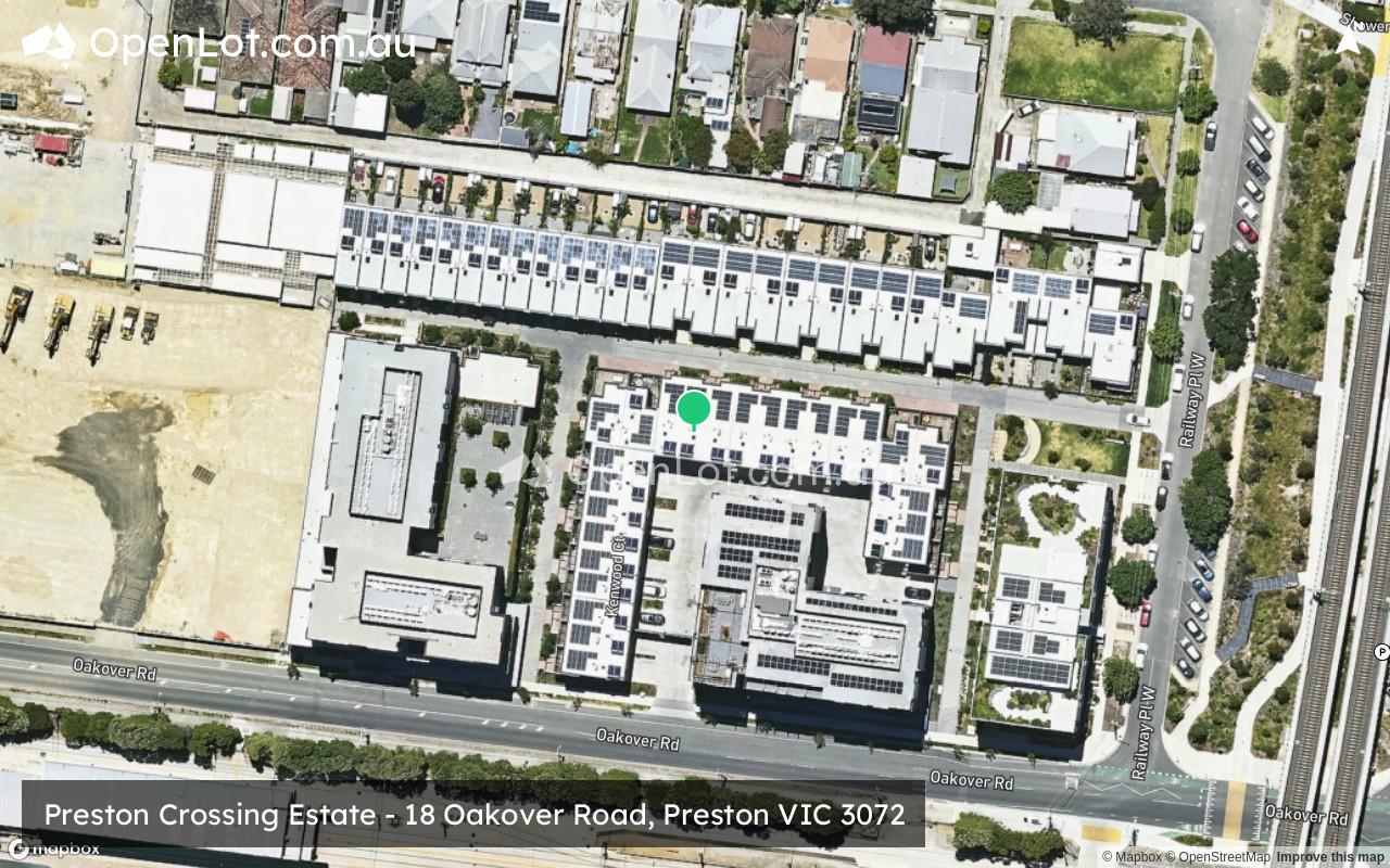Satellite image for Preston Crossing Estate - 18 Oakover Road, Preston VIC 3072