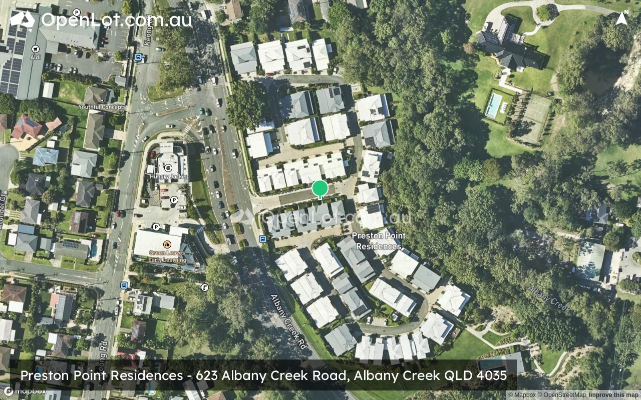 Satellite image for Preston Point Residences - 623 Albany Creek Road, Albany Creek QLD 4035