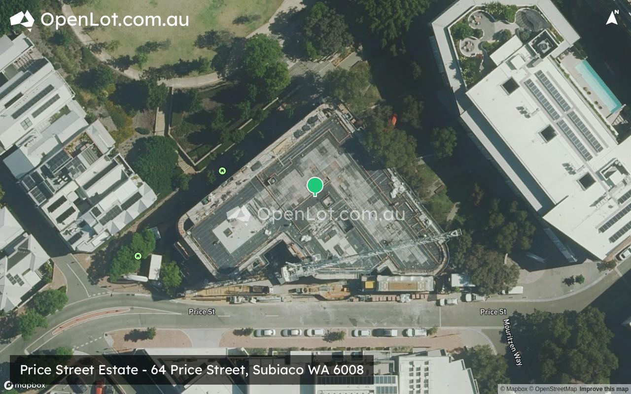 Satellite image for Price Street Estate - 64 Price Street, Subiaco WA 6008