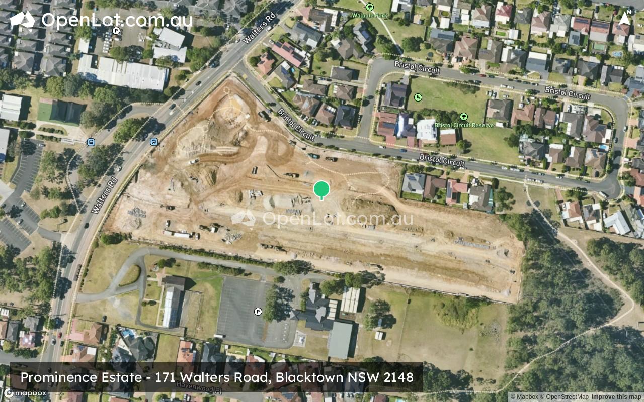 Satellite image for Prominence Estate - 171 Walters Road, Blacktown NSW 2148