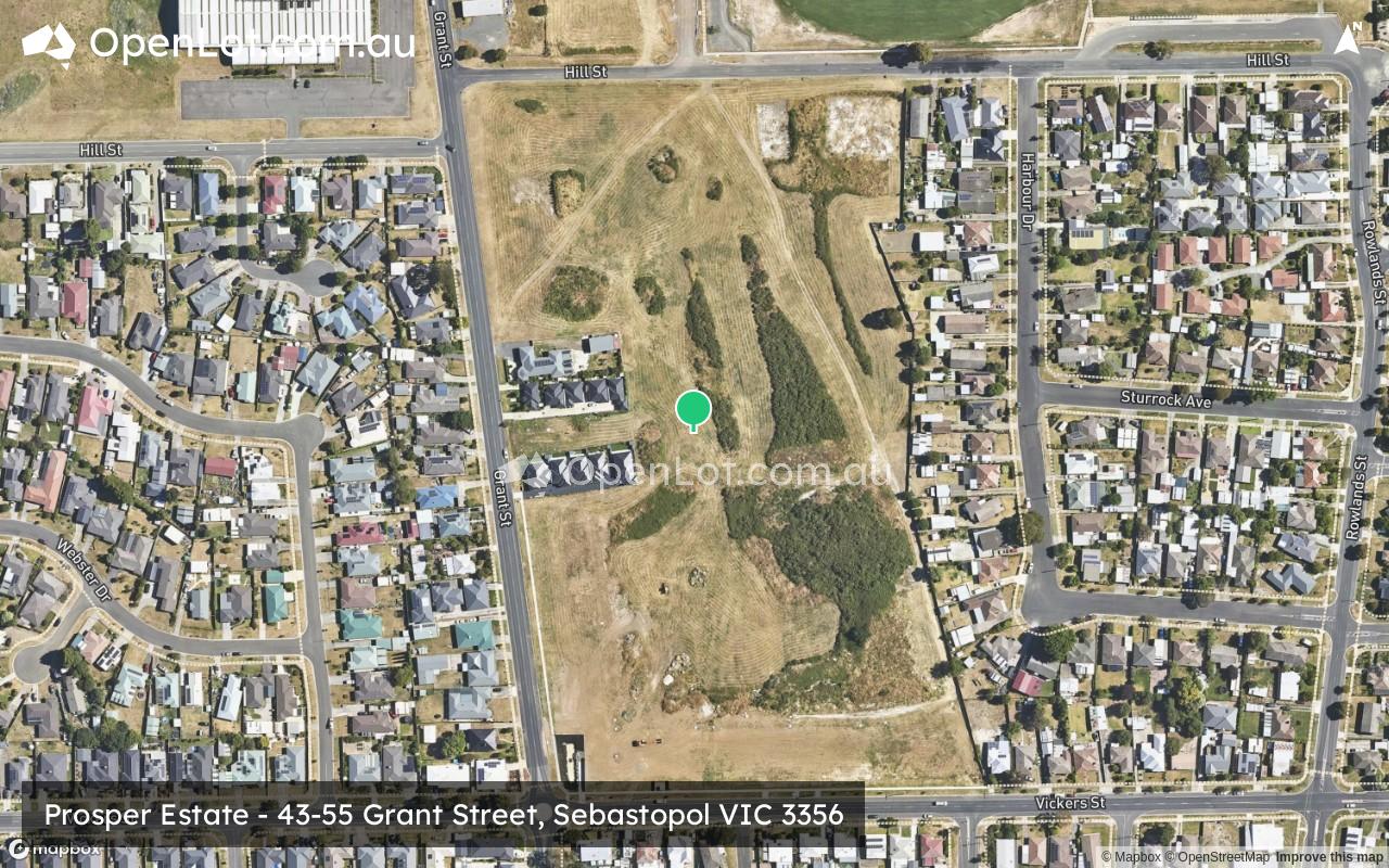 Satellite image for Prosper Estate - 43-55 Grant Street, Sebastopol VIC 3356
