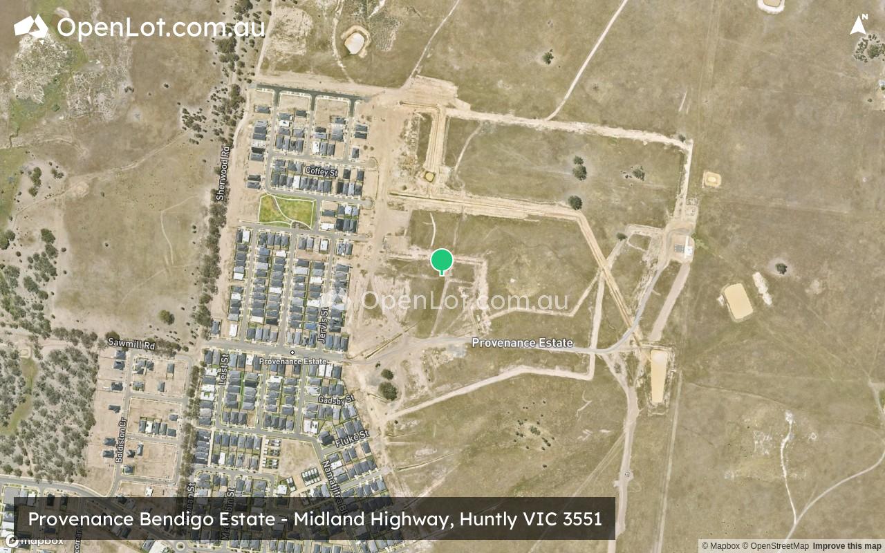 Satellite image for Provenance Bendigo Estate - Midland Highway, Huntly VIC 3551