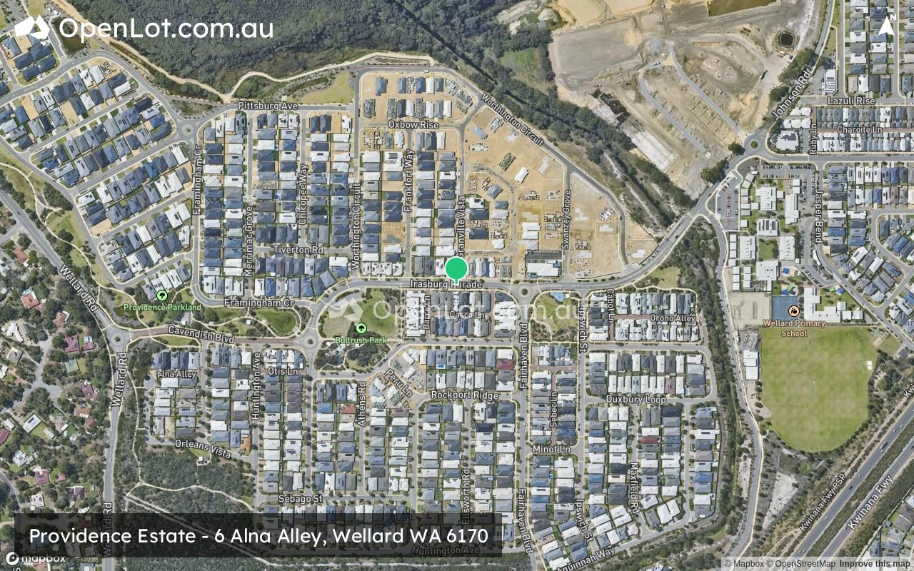 Satellite image for Providence Estate - 6 Alna Alley, Wellard WA 6170