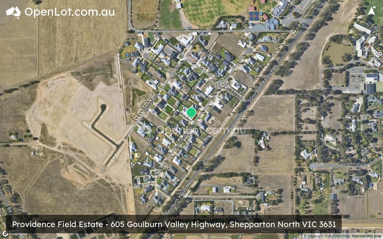 Satellite image for Providence Field Estate - 605 Goulburn Valley Highway, Shepparton North VIC 3631