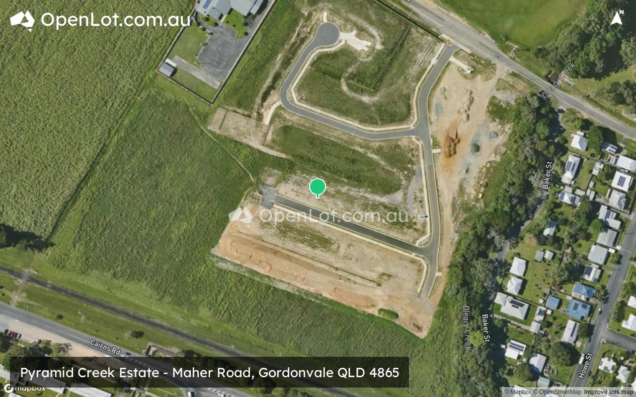 Satellite image for Pyramid Creek Estate - Maher Road, Gordonvale QLD 4865