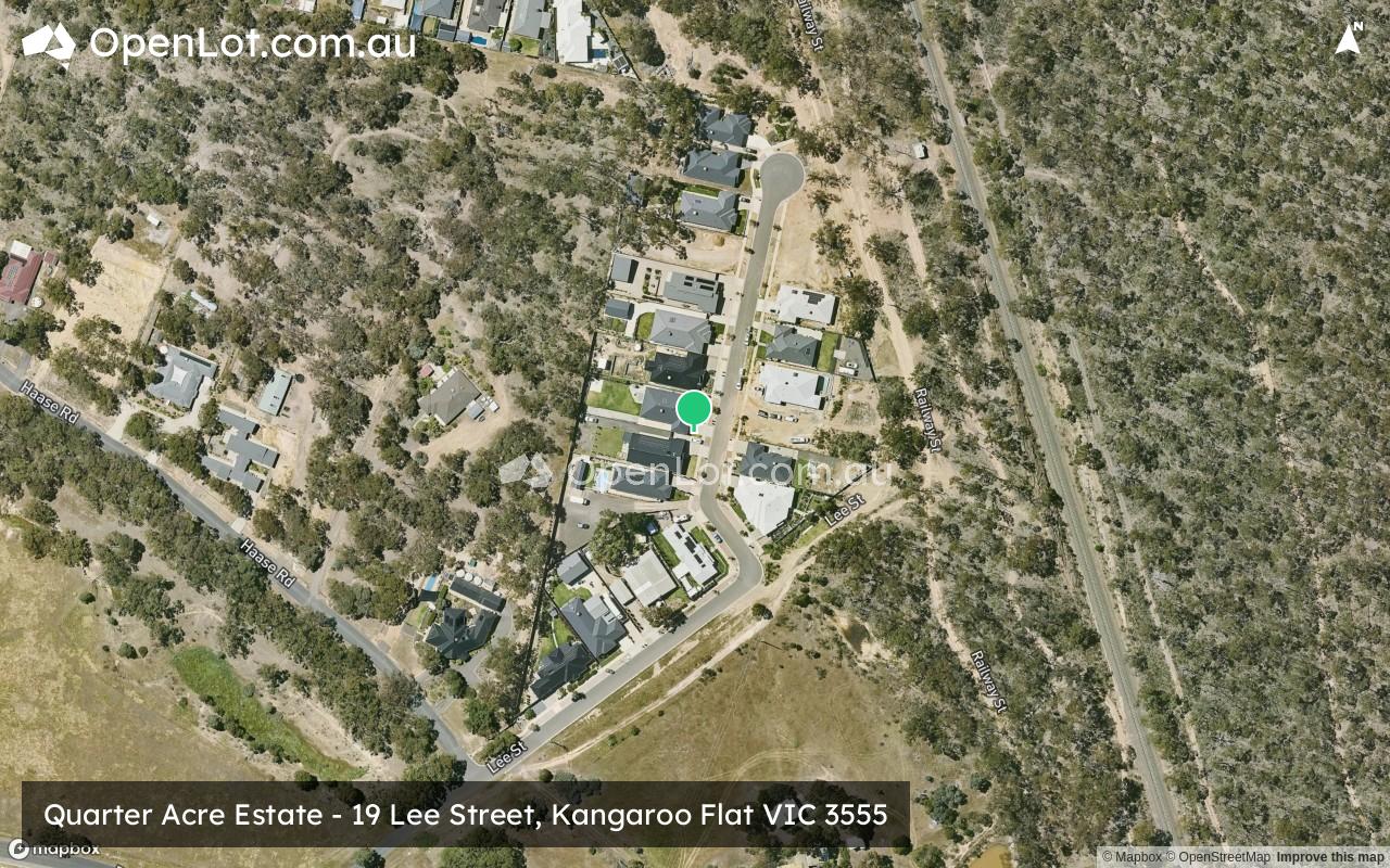 Satellite image for Quarter Acre Estate - 19 Lee Street, Kangaroo Flat VIC 3555