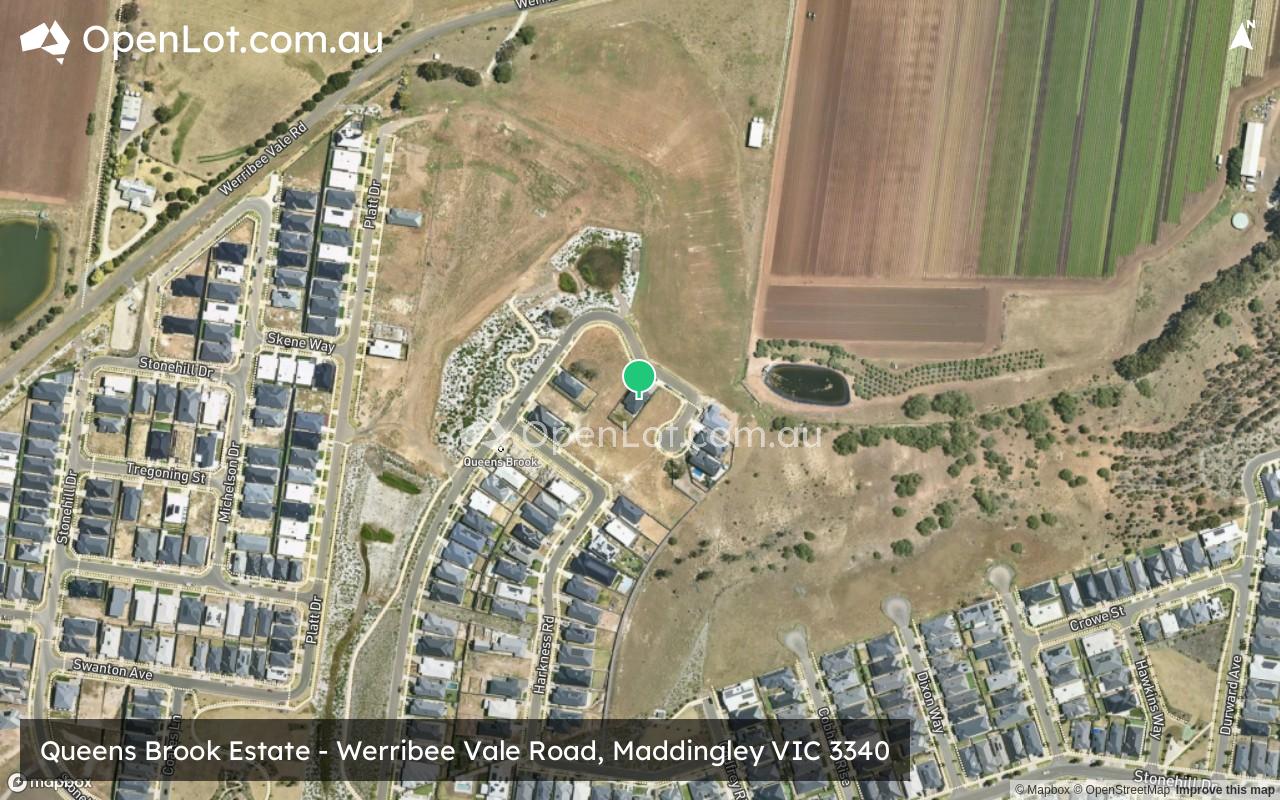 Satellite image for Queens Brook Estate - Werribee Vale Road, Maddingley VIC 3340
