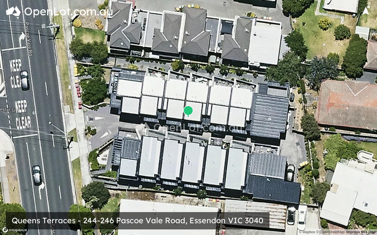 Satellite image for Queens Terraces - 244-246 Pascoe Vale Road, Essendon VIC 3040