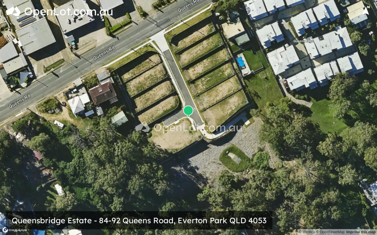 Satellite image for 84 & 92 Queens Road, Everton Park QLD 4053