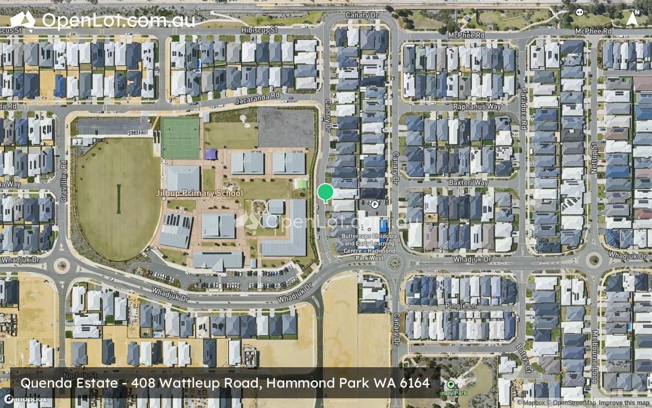 Satellite image for Quenda Estate - 408 Wattleup Road, Hammond Park WA 6164
