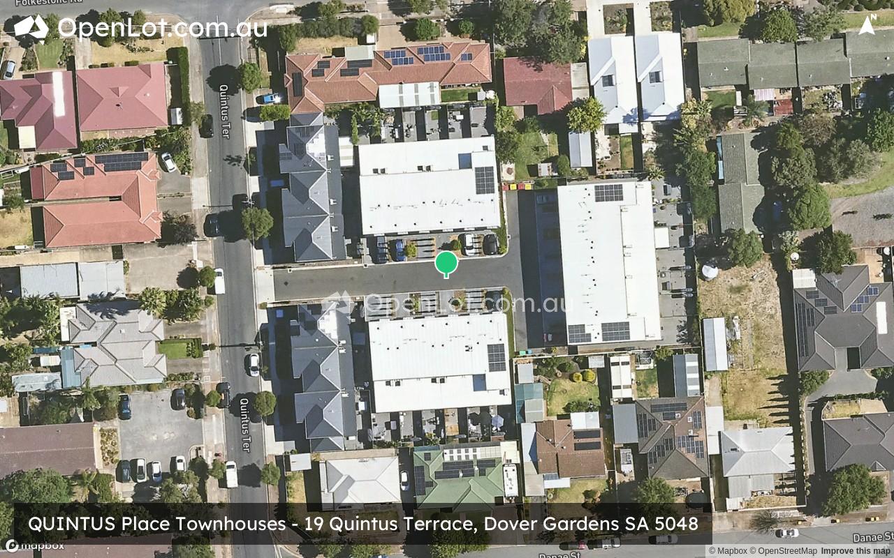 Satellite image for QUINTUS Place Townhouses - 19 Quintus Terrace, Dover Gardens SA 5048