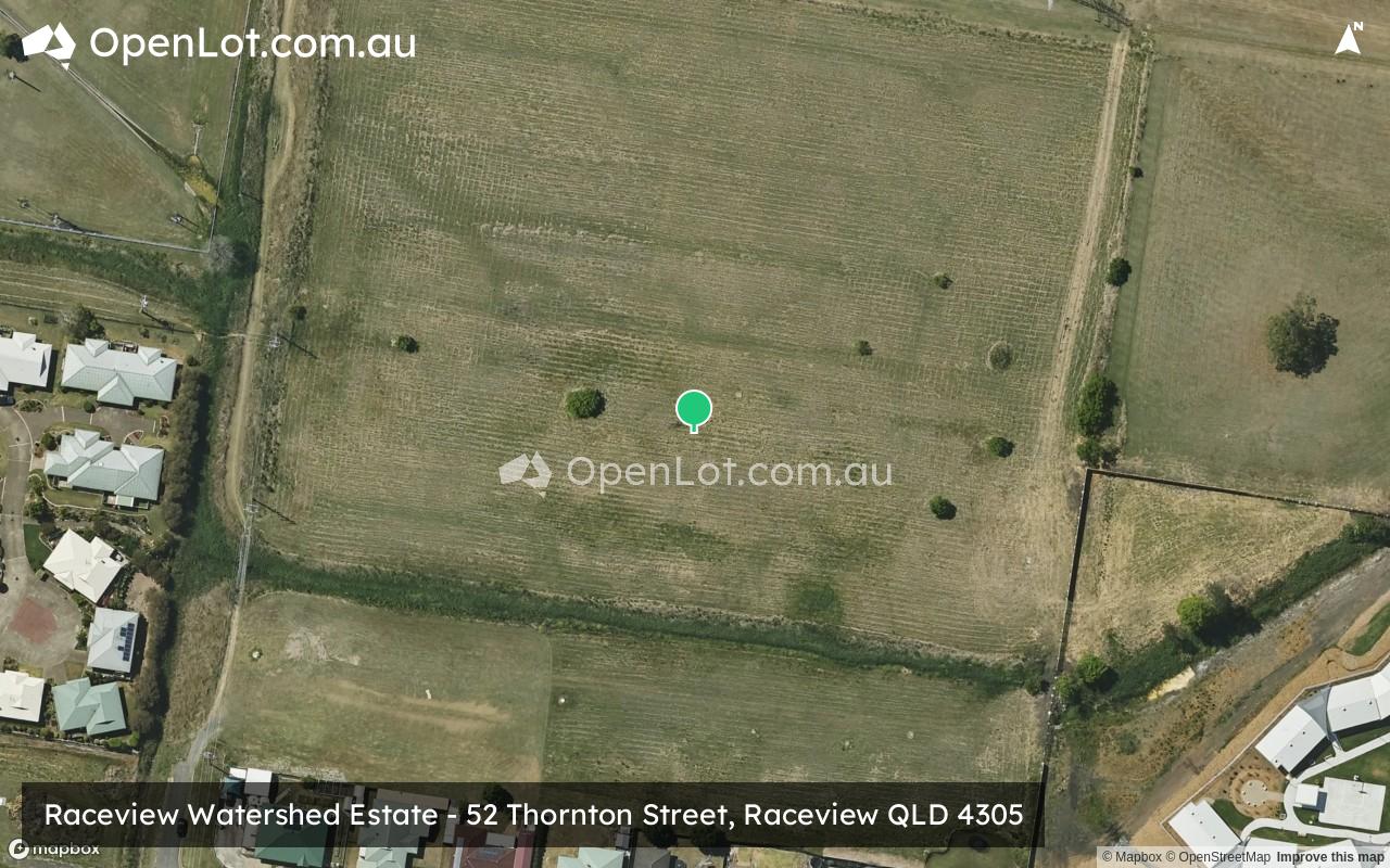 Satellite image for Raceview Watershed Estate - 52 Thornton Street, Raceview QLD 4305