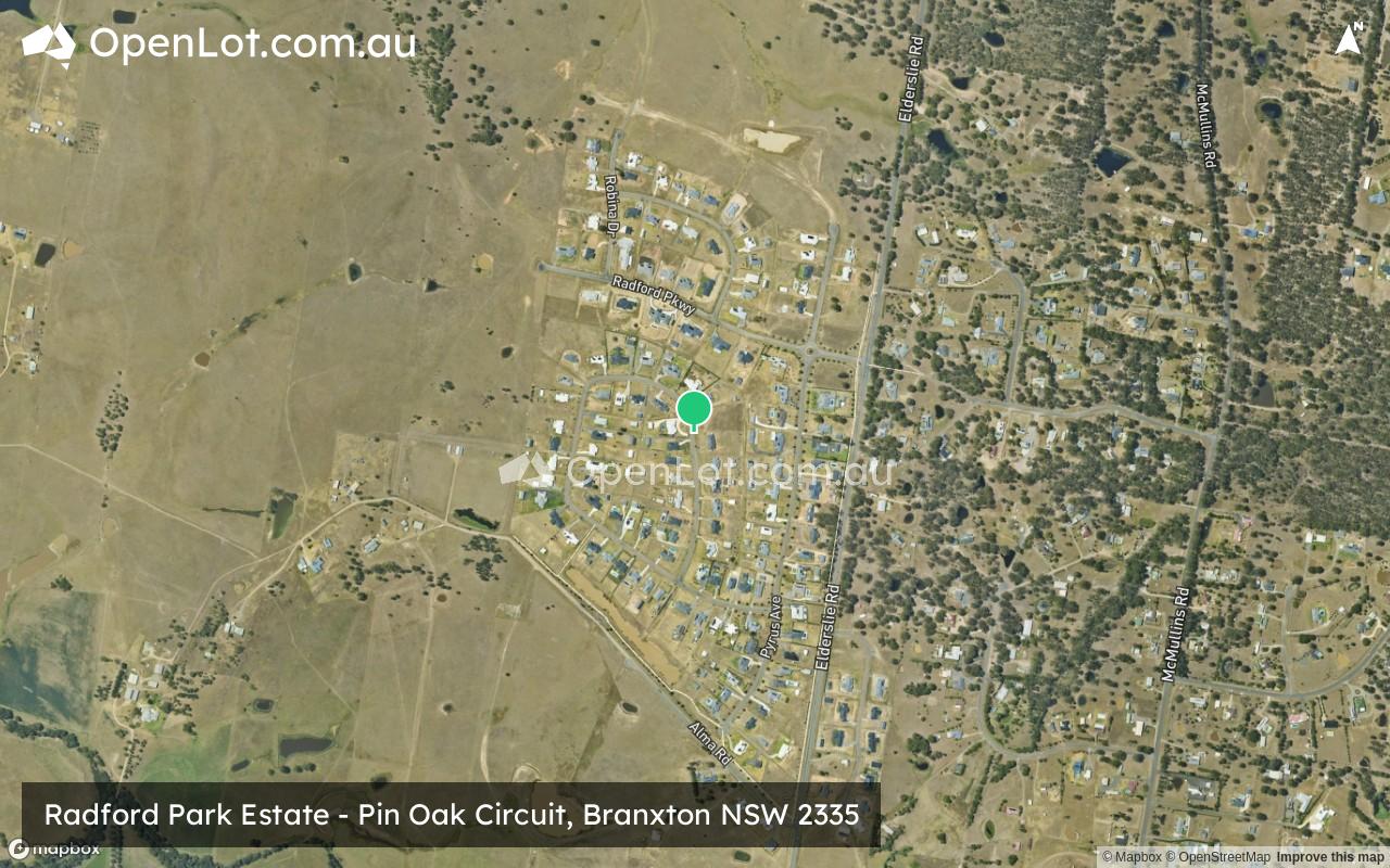Satellite image for Radford Park Estate - Pin Oak Circuit, Branxton NSW 2335