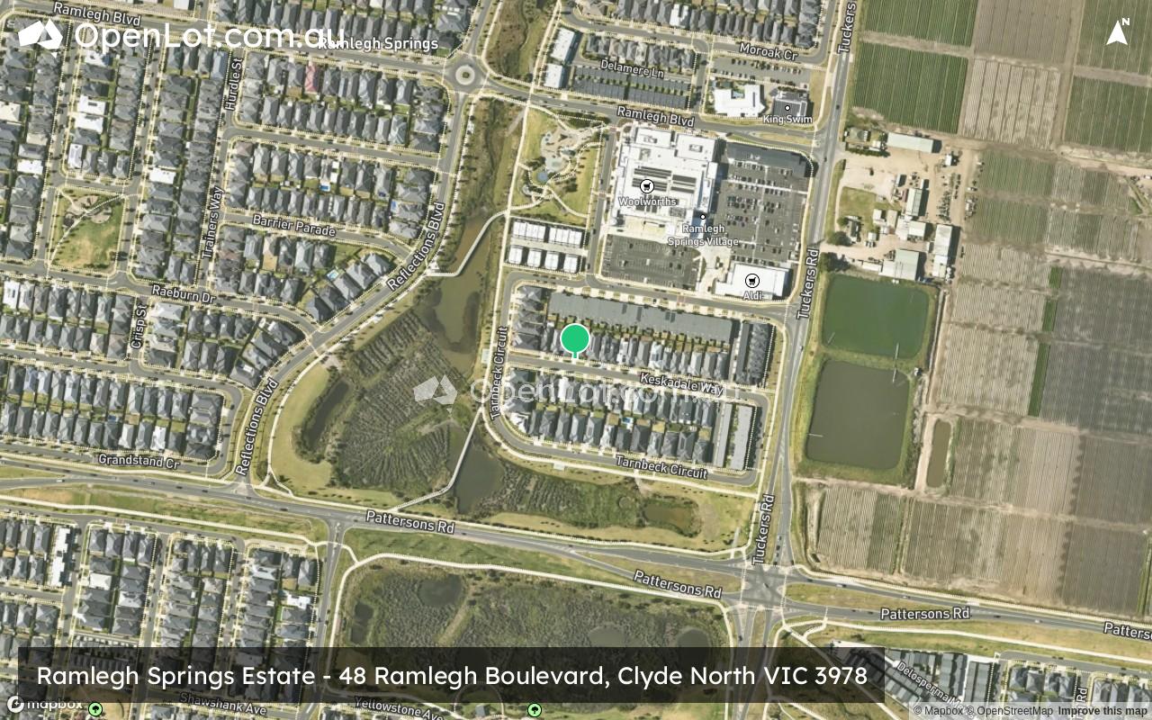 Satellite image for Ramlegh Springs Estate - 48 Ramlegh Boulevard, Clyde North VIC 3978