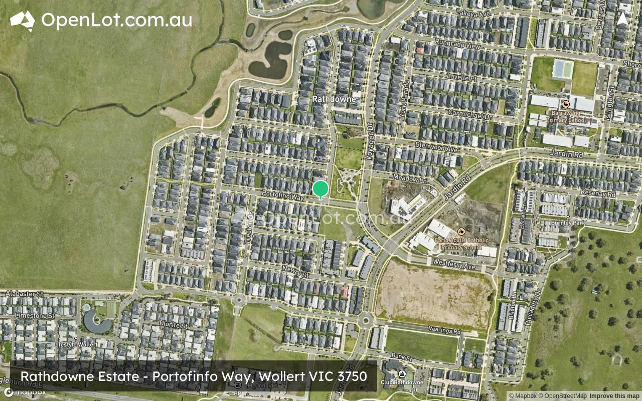 Satellite image for Rathdowne Estate - Portofinfo Way, Wollert VIC 3750