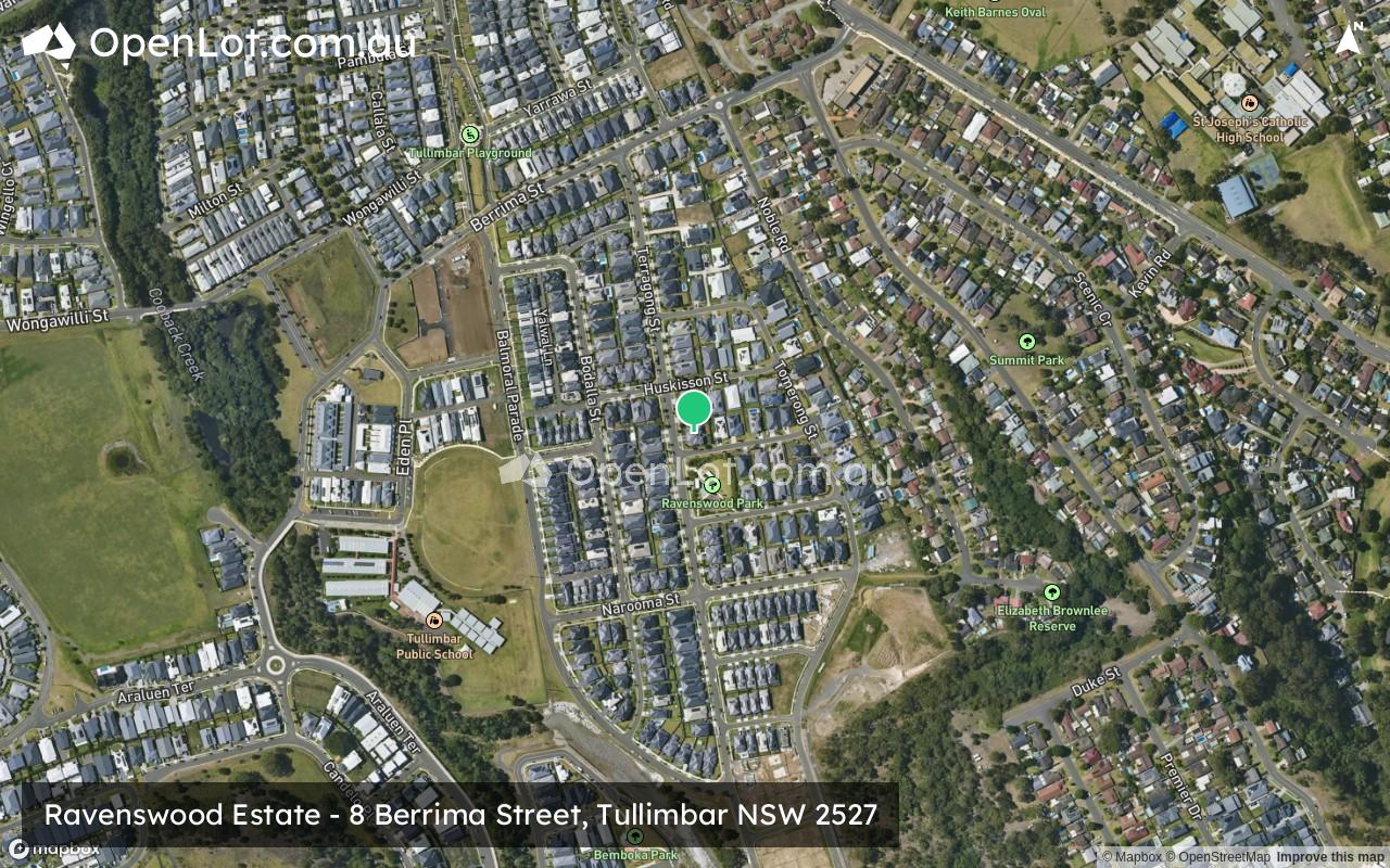 Satellite image for Ravenswood Estate - 8 Berrima Street, Tullimbar NSW 2527