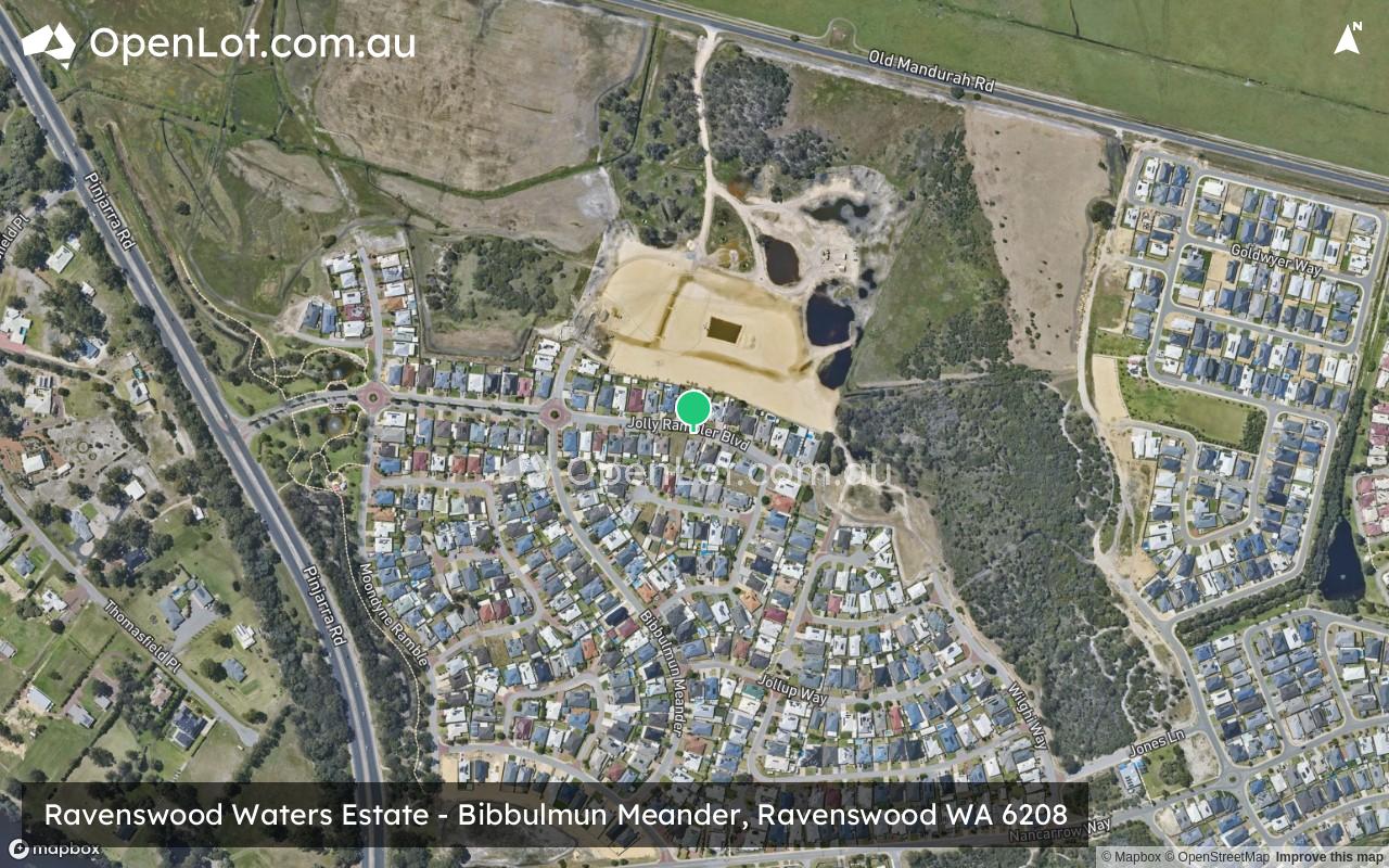 Satellite image for Ravenswood Waters Estate - Bibbulmun Meander, Ravenswood WA 6208
