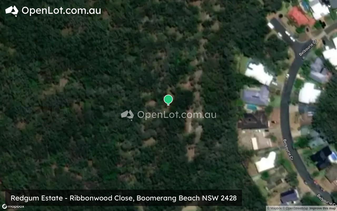 Satellite image for Redgum Estate - Ribbonwood Close, Boomerang Beach NSW 2428