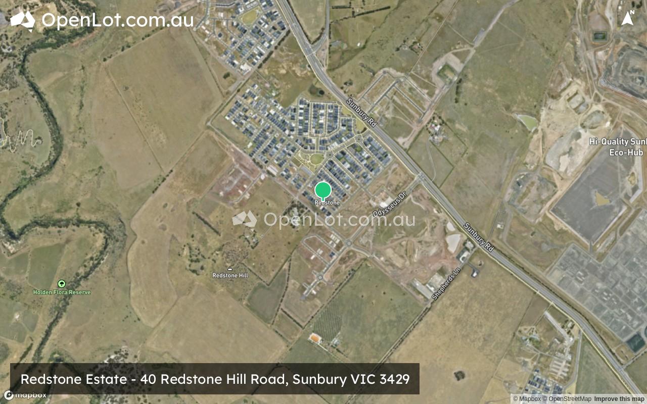 Satellite image for Redstone Estate - 40 Redstone Hill Road, Sunbury VIC 3429