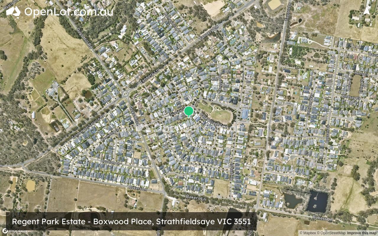 Satellite image for Regent Park Estate - Boxwood Place, Strathfieldsaye VIC 3551