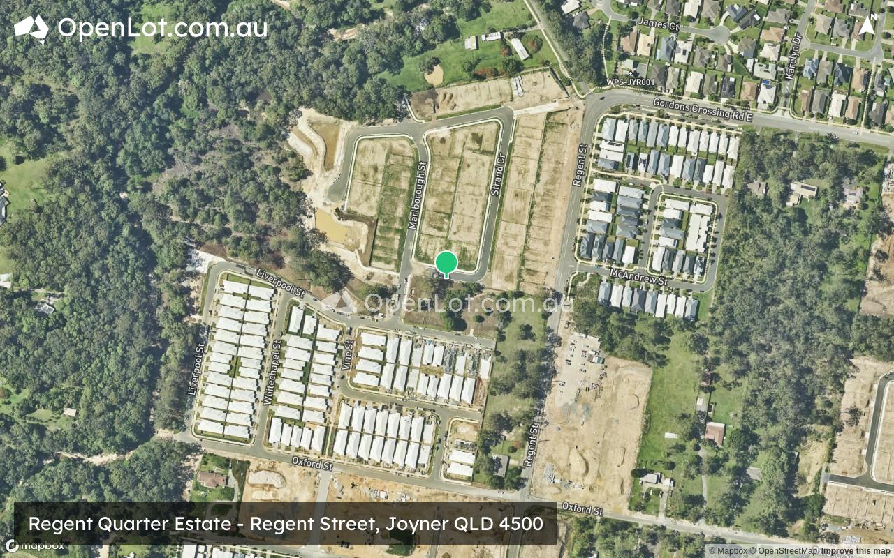 Satellite image for Regent Quarter Estate - Regent Street, Joyner QLD 4500