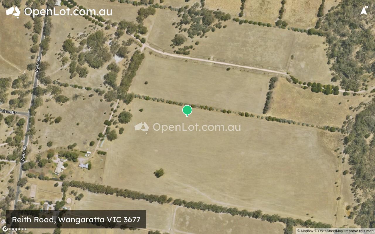 Satellite image for Reith Road, Wangaratta VIC 3677