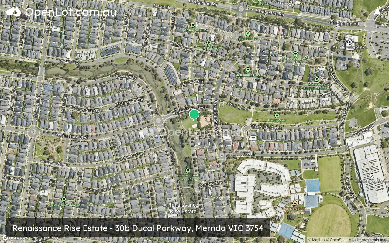 Satellite image for Renaissance Rise Estate - 30b Ducal Parkway, Mernda VIC 3754