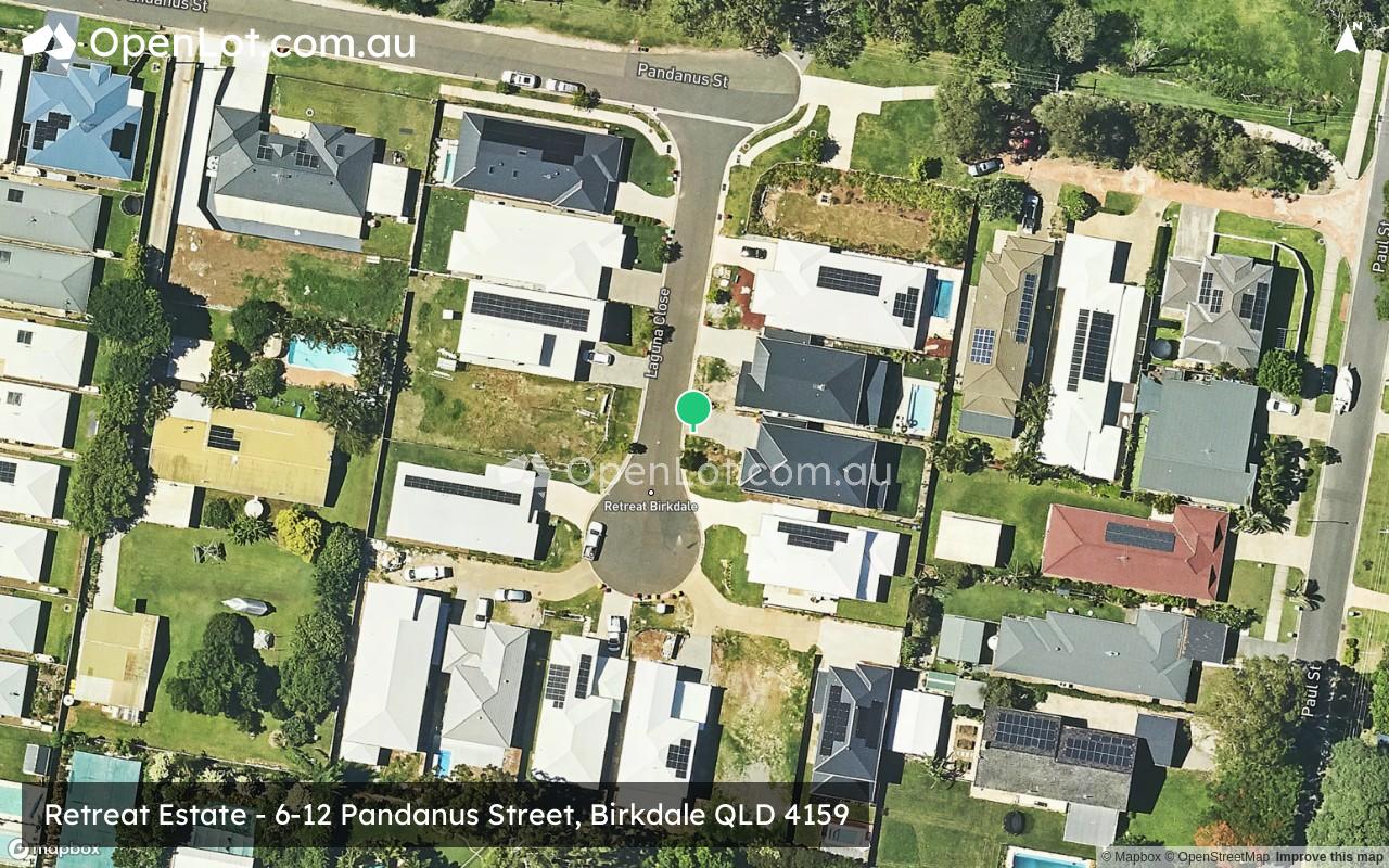 Satellite image for Retreat Estate - 6-12 Pandanus Street, Birkdale QLD 4159
