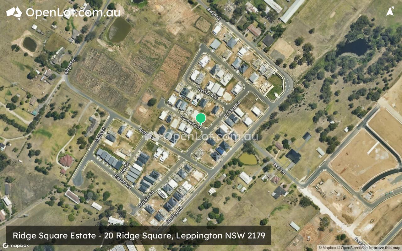 Satellite image for Ridge Square Estate - 20 Ridge Square, Leppington NSW 2179