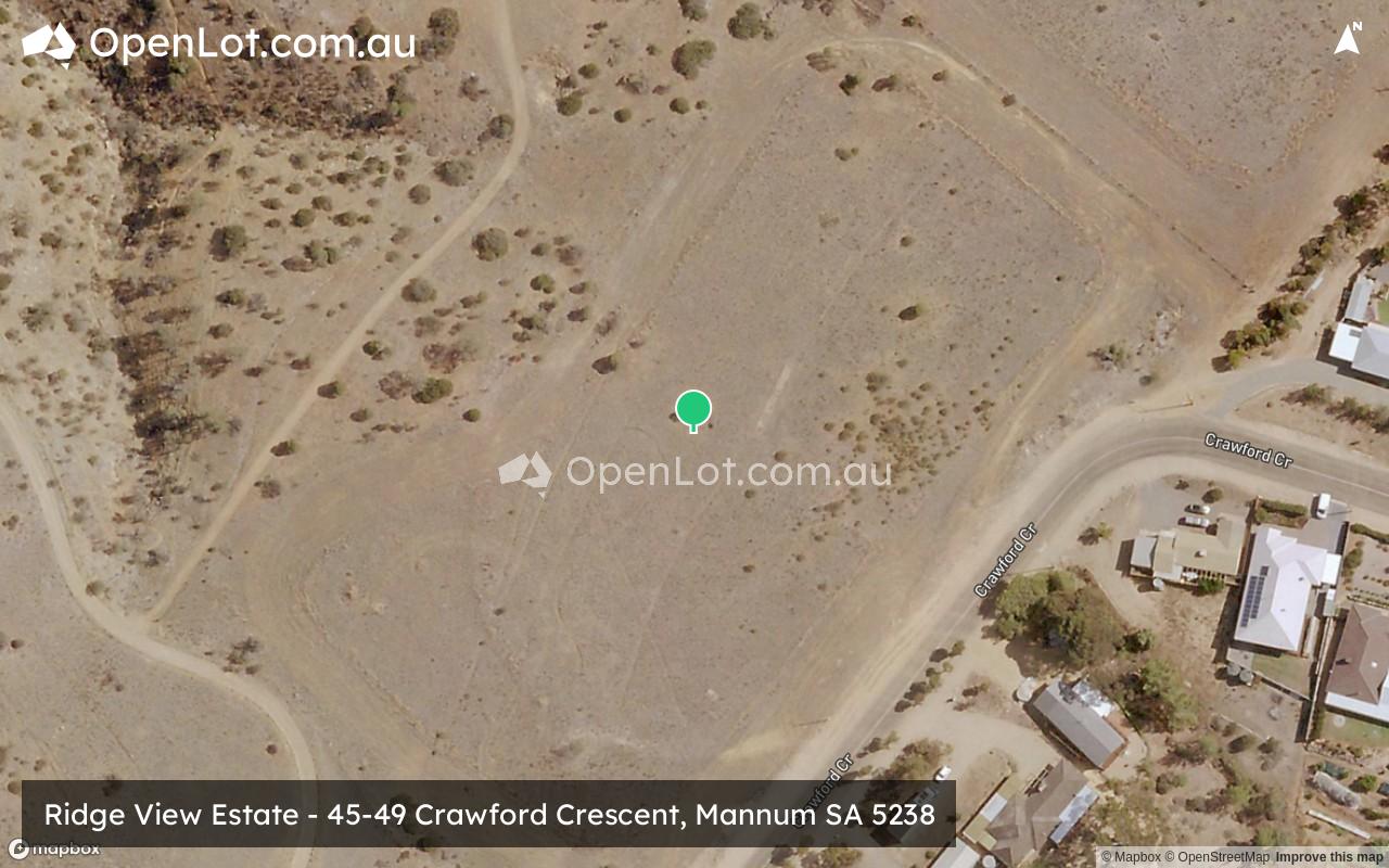 Satellite image for Ridge View Estate - 45-49 Crawford Crescent, Mannum SA 5238