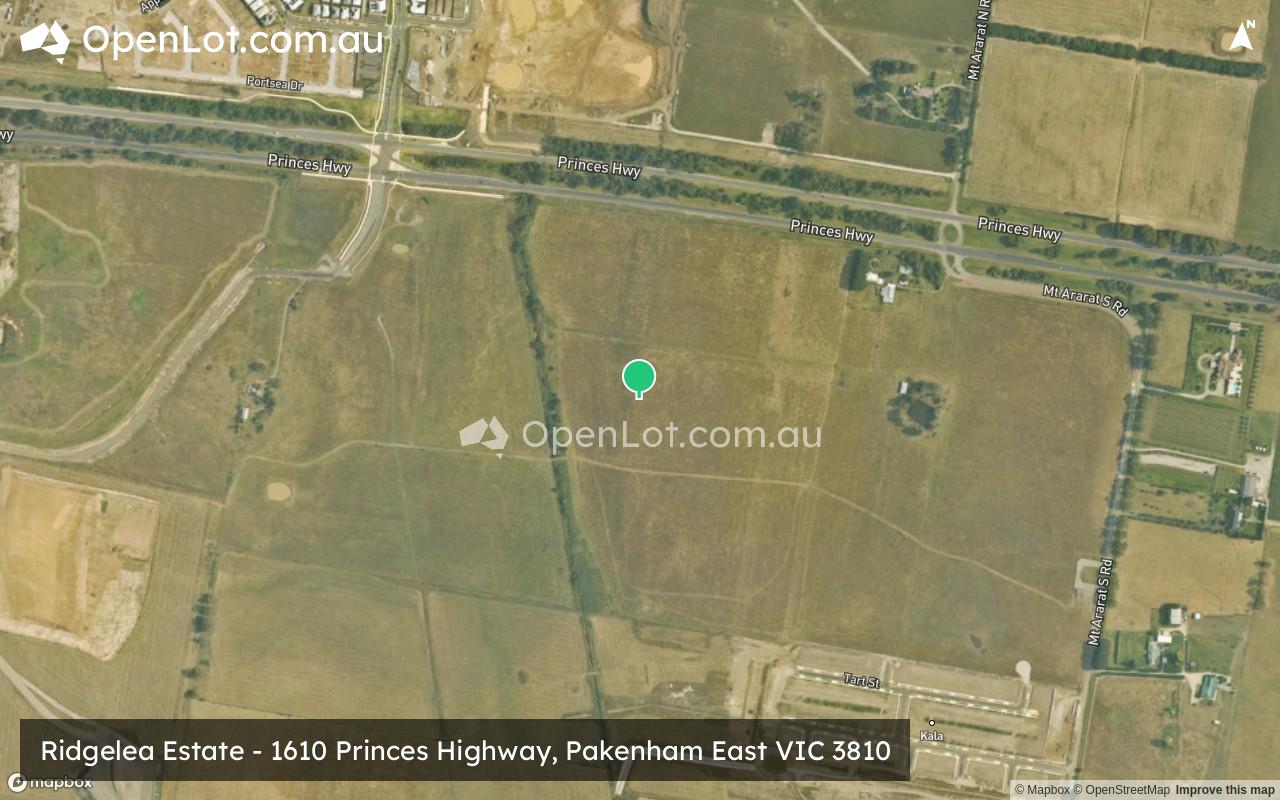 Satellite image for Ridgelea Estate - 1610 Princes Highway, Pakenham East VIC 3810