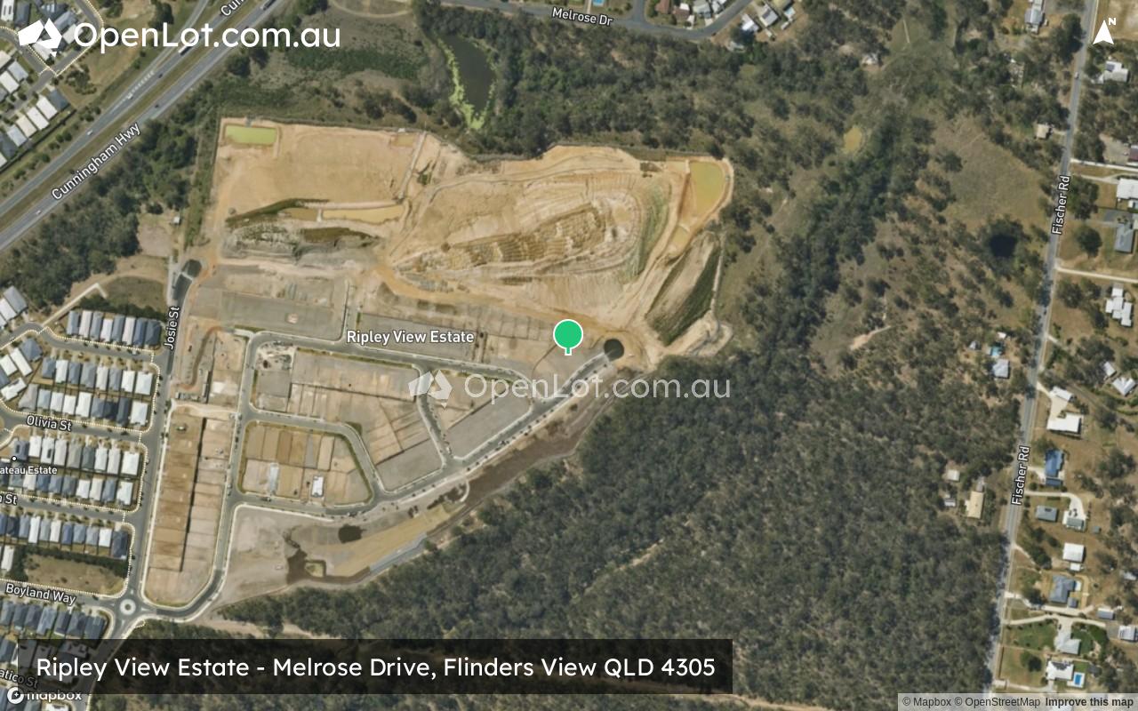 Satellite image for Ripley View Estate - Melrose Drive, Flinders View QLD 4305