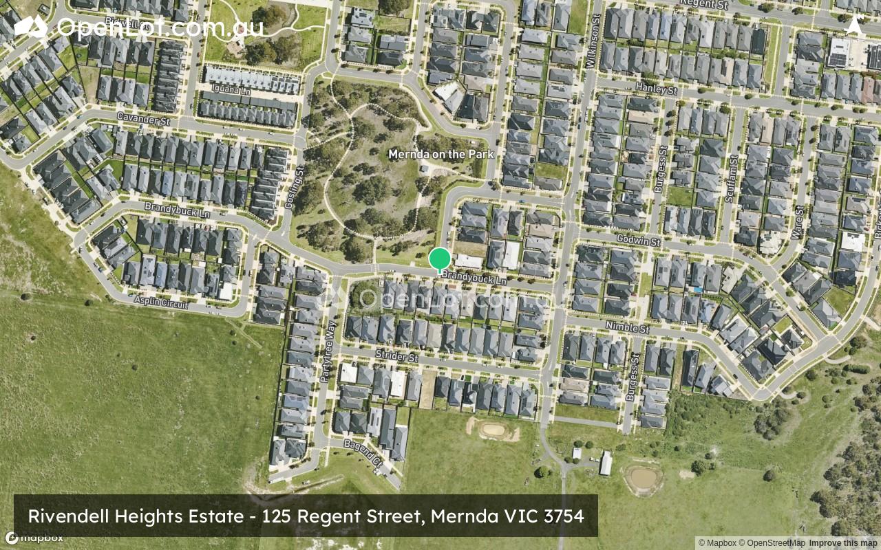 Satellite image for Rivendell Heights Estate - 125 Regent Street, Mernda VIC 3754