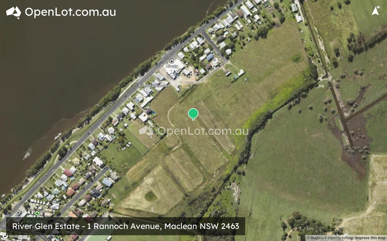 Satellite image for River Glen Estate - 1 Rannoch Avenue, Maclean NSW 2463