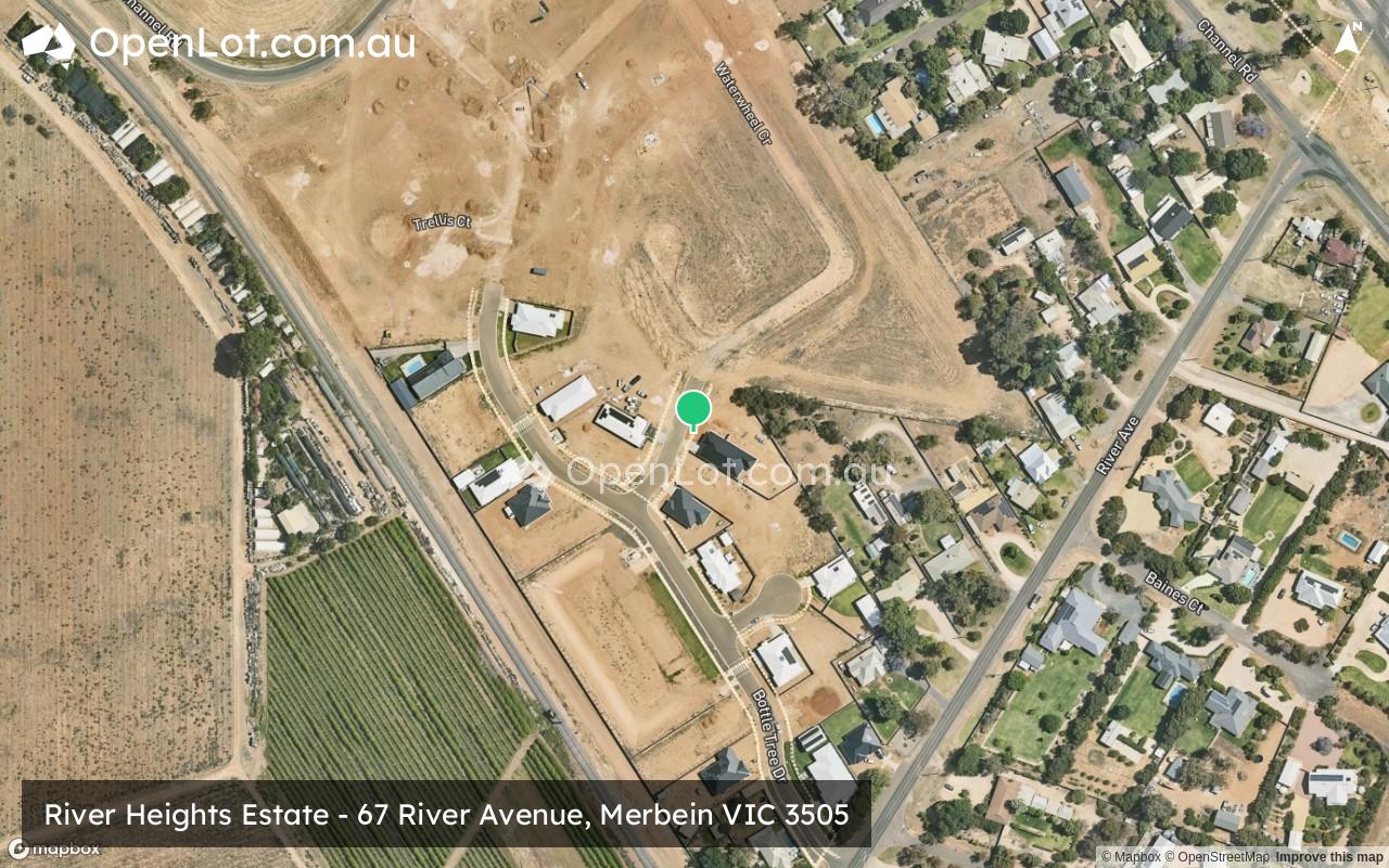 Satellite image for River Heights Estate - 67 River Avenue, Merbein VIC 3505