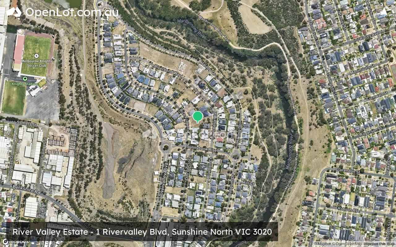 Satellite image for River Valley Estate - 1 Rivervalley Blvd, Sunshine North VIC 3020