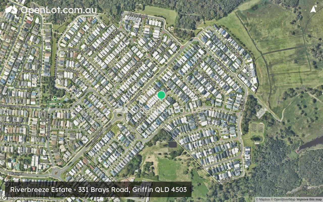 Satellite image for Riverbreeze Estate - 331 Brays Road, Griffin QLD 4503