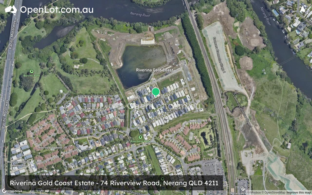 Satellite image for Riverina Gold Coast Estate - 74 Riverview Road, Nerang QLD 4211