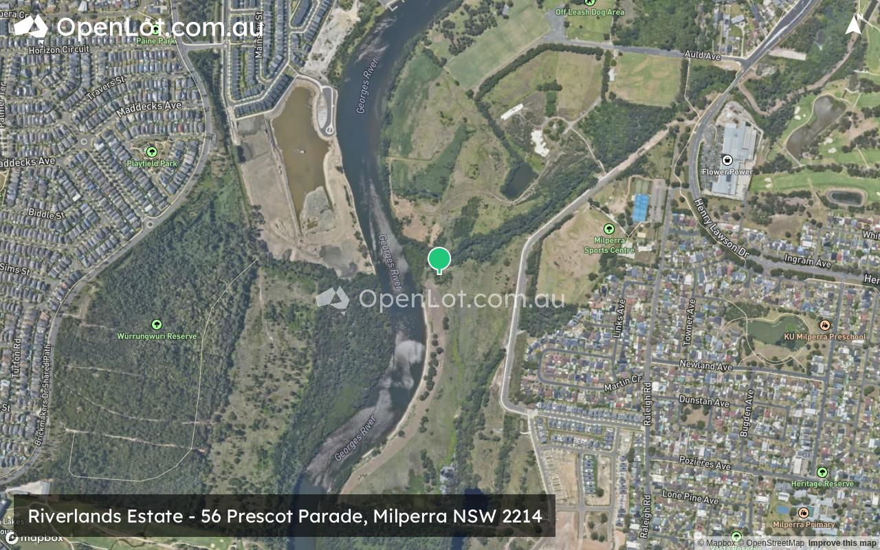 Satellite image for Riverlands Estate - 56 Prescot Parade, Milperra NSW 2214
