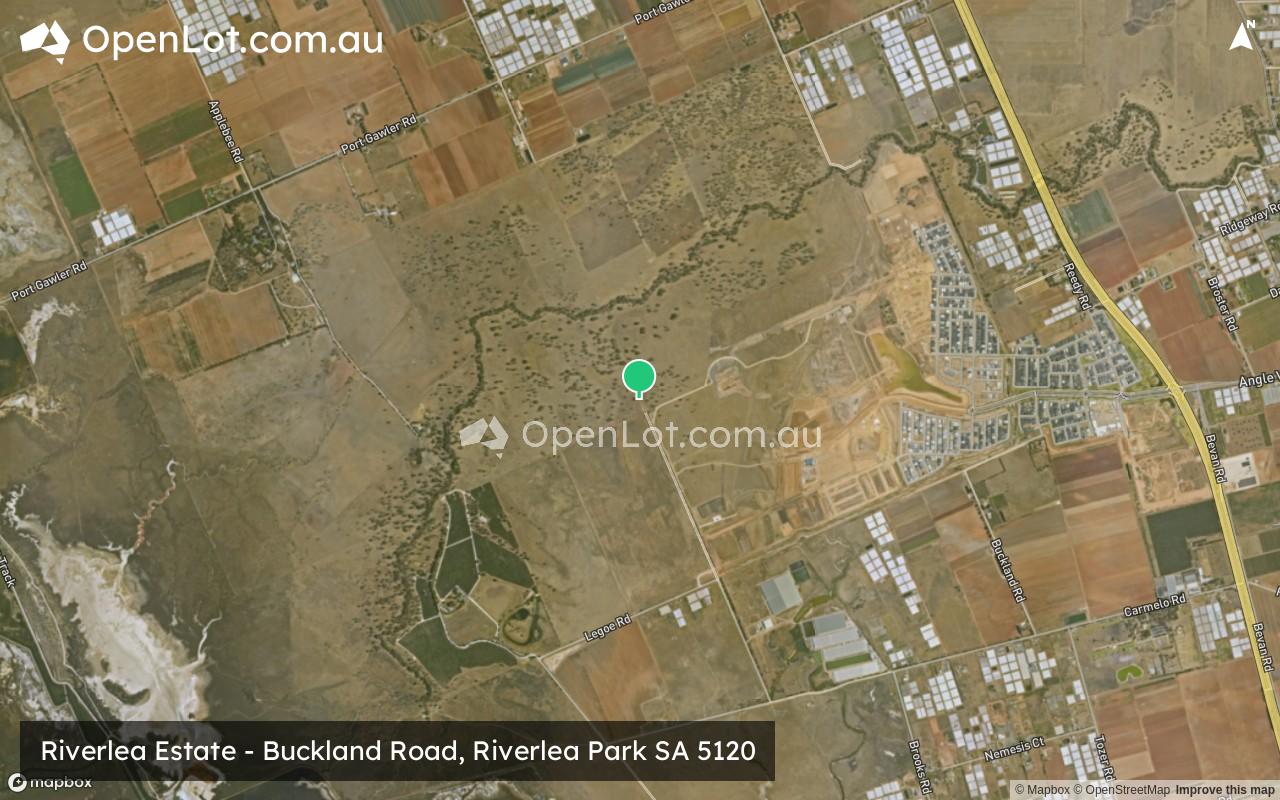 Satellite image for Riverlea Estate - Buckland Road, Buckland Park SA 5120