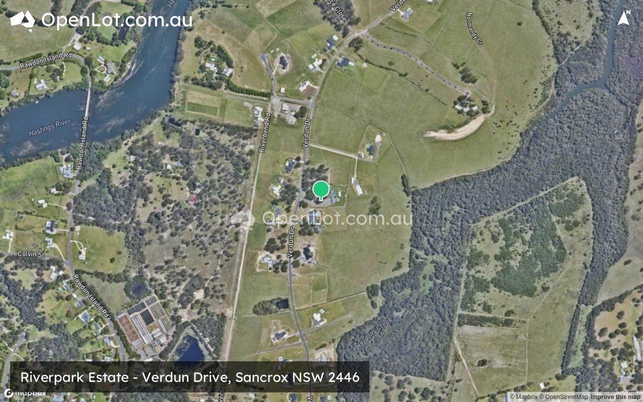Satellite image for Riverpark Estate - Verdun Drive, Sancrox NSW 2446