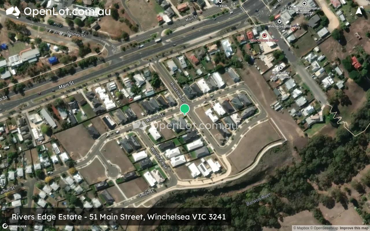 Satellite image for Rivers Edge Estate - 51 Main Street, Winchelsea VIC 3241