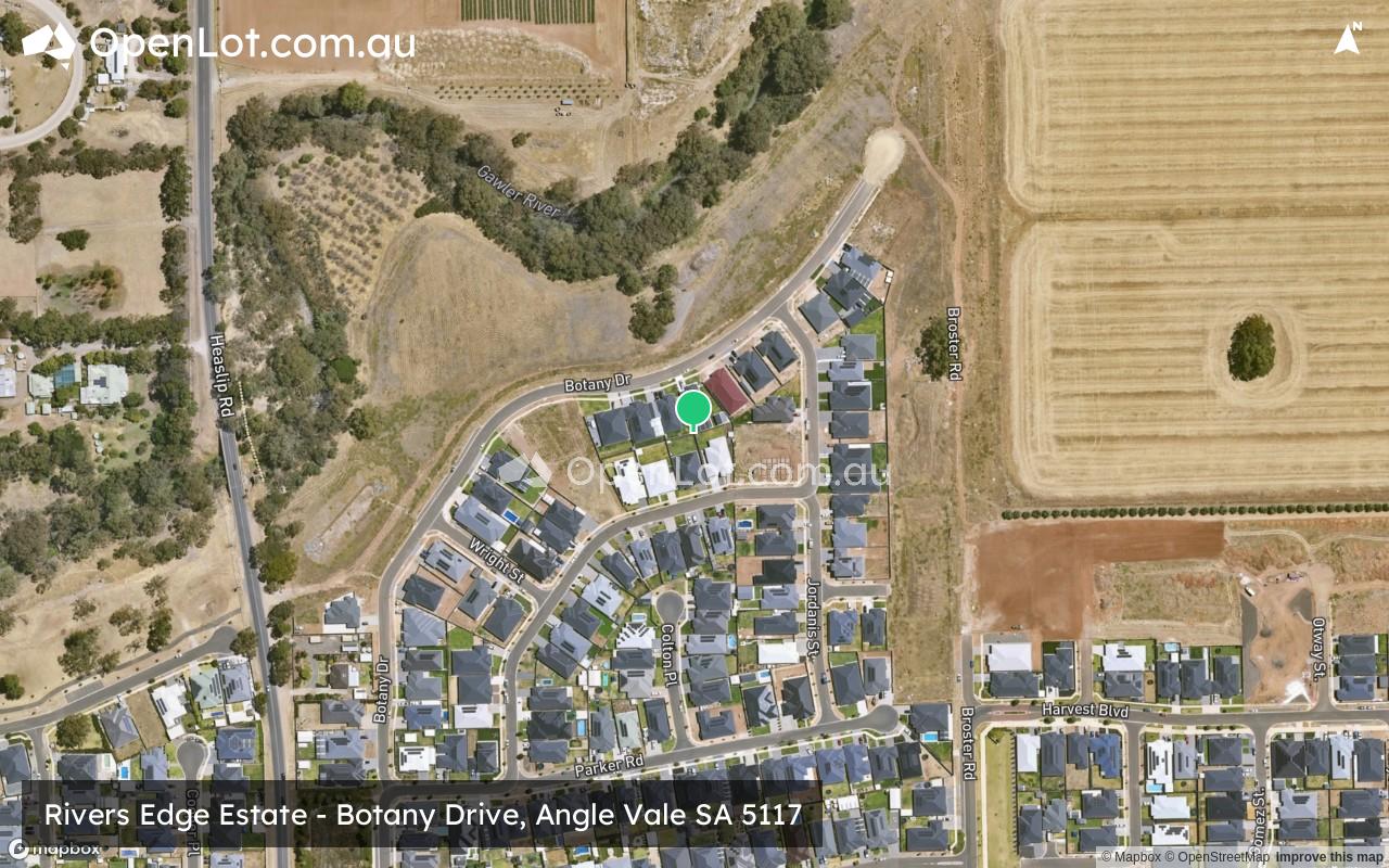 Satellite image for Rivers Edge Estate - Botany Drive, Angle Vale SA 5117