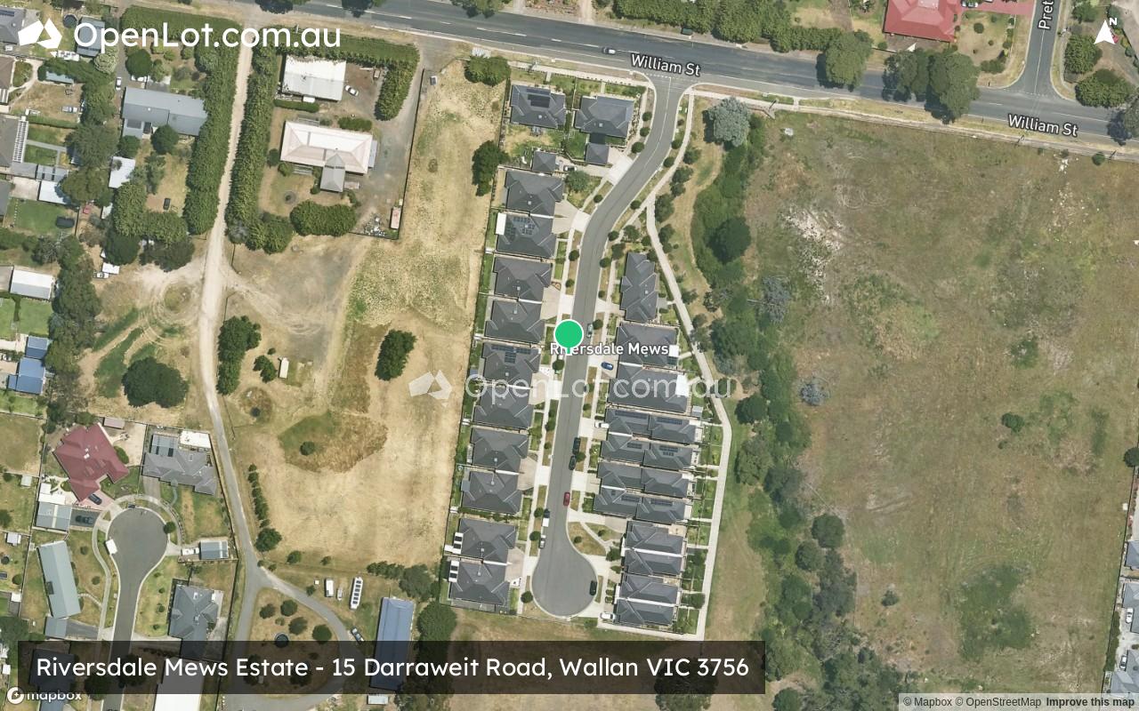 Satellite image for Riversdale Mews Estate - 15 Darraweit Road, Wallan VIC 3756